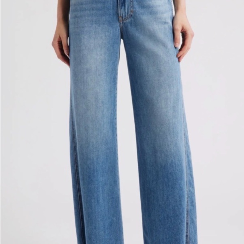 Veronica Beard Light Blue Wide Leg Jeans